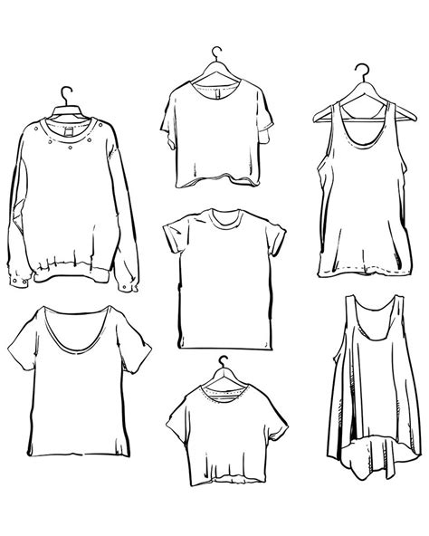 80 Off Sale Vector Woman Clothing Set Outline Clipart Etsy Drawing Clothes Art Clothes