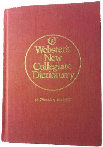 Websters New Collegiate Dictionary Abebooks