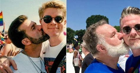 Gay Couple Re Creates Pride March Selfie Popsugar Love And Sex