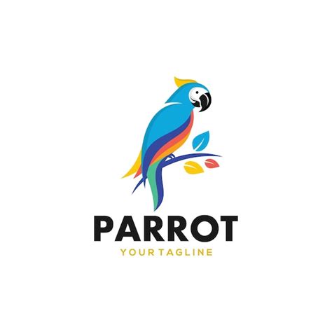Premium Vector Parrot Logo Design Vector Template