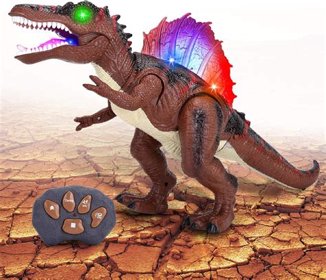 Acksonse Remote Control Dinosaur Toys For Boys Girls Led Light Up