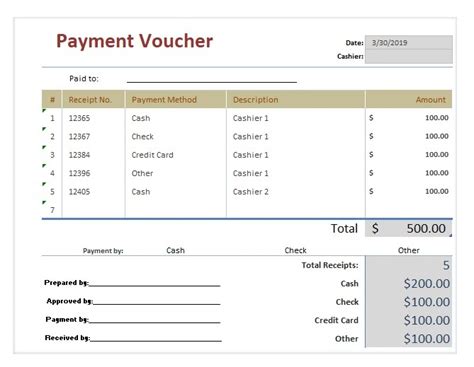 With this spreadsheet, you can work towards rehabilitating yourself in the eyes of the credit reporting agencies. Payment Voucher Templates | 17+ Free Printable Word, Excel ...