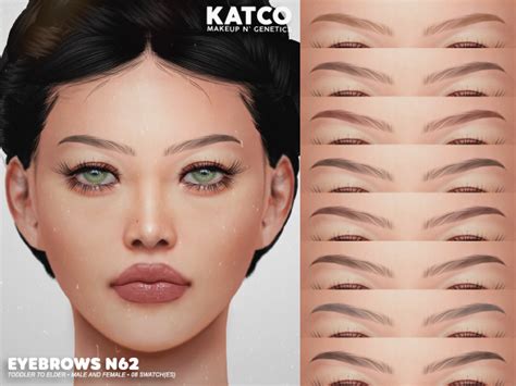Katco Eyebrows N62 The Sims 4 Download Simsdomination Sims 4