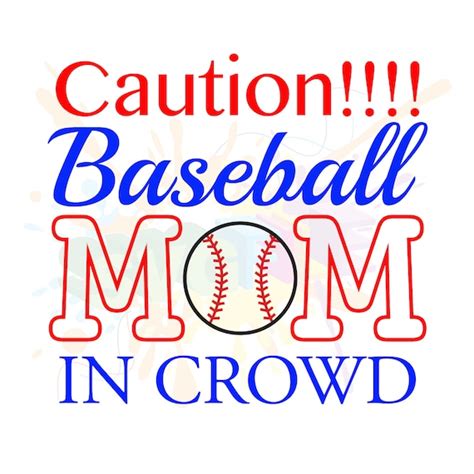 Baseball Mom SVG Files For Silhouette Studio and Cricut