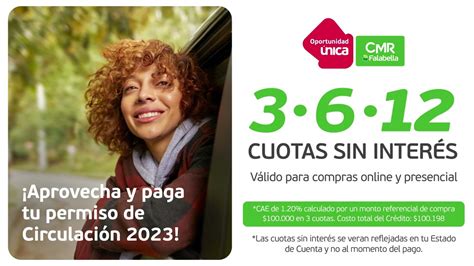 Paga tu Permiso de Circulación en Cuotas sin Interés con tu CMR