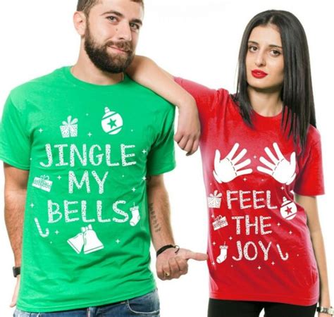 Matching Christmas Couple Shirts Jingle Bells Adult Christmas Shirt Funny Tee Ebay