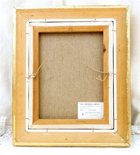 Vintage Framed Les Editions Braun From Paris Reproduction Copy Of