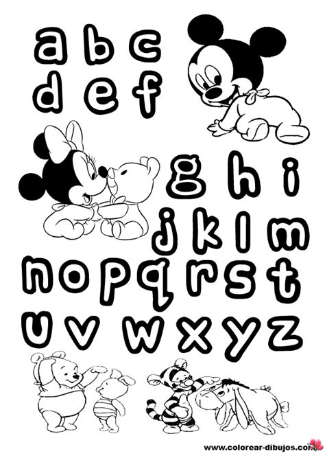 Dibujos Para Colorear Letras Disney Dibujos Para Cortar Y Colorear
