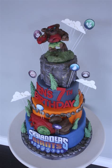My little sister is the best and had a local small cake shop make me this amazing mushroom moss stump birthday cake!! Skylanders cake for ryan and nate | Skylanders cake, Cake ...