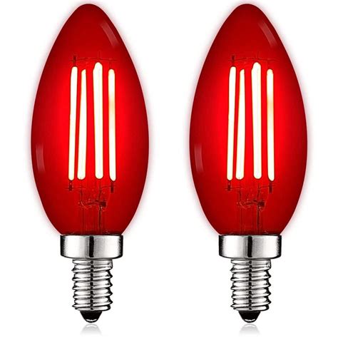 Luxrite 40 Watt Equivalent Led Red Light Bulbs 45 Watt Colored Glass