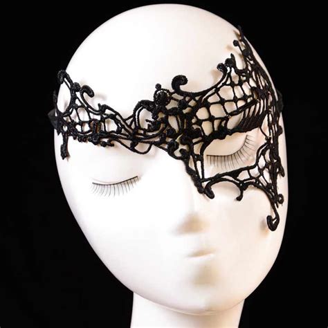 1pcs Lady Sexy Black Lace Floral Eye Mask Women Venetian Masquerade