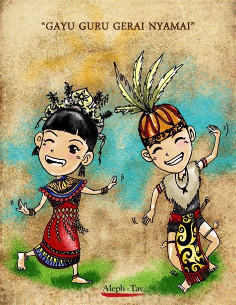 Selamat hari gawai, kotobian tadau tagazu do kaamatan & selamat hari raya. Gayu Guru, Gerai Nyamai | Celebrities, Caricature gifts, Art