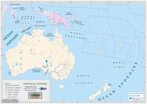 Australia I Oceania Mapa Polityczna Konturowa Mapa Porn Sex Picture