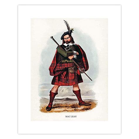 Macaulay Clan Scottish Last Name Print Scotland Wall Art Decor Surname