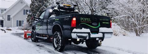 Snow Plowing Popel Landscaping And Design Llc