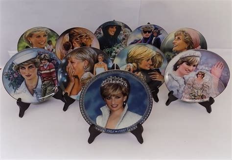 Franklin Mint 10 Porcelain Plates Princess Diana Catawiki