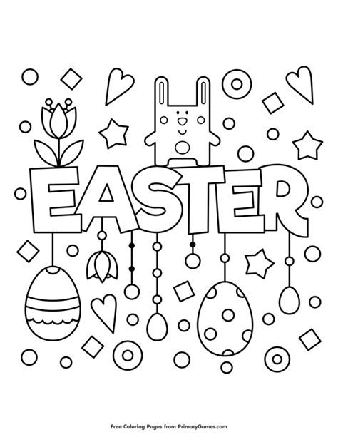 Free Printable Easter Coloring Pages Ebook For Use In Your Classroom Or