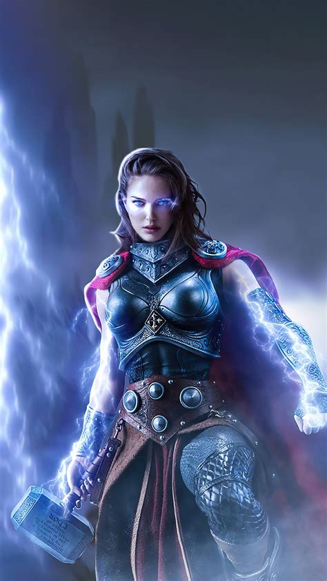 Thor Love And Thunder Hd Jane Foster Natalie Portman Lady Thor Hd