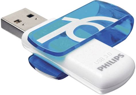 Clé USB 16 Go Philips VIVID FM16FD00B/00 bleu USB 3.0 1 pc(s) | Conrad.fr