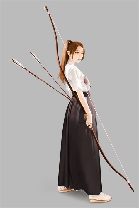 Anime Girl With A Bow And Arrow