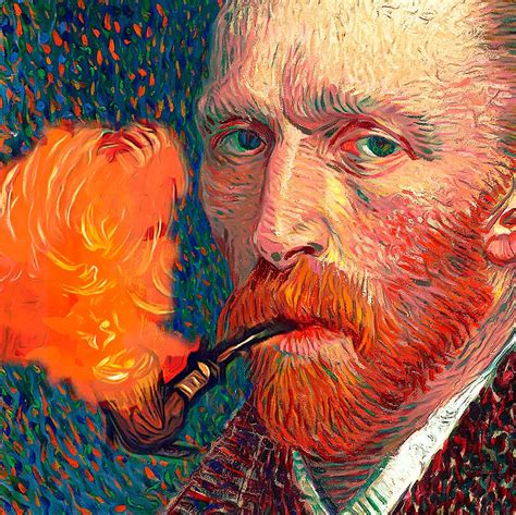 Vincent Van Gogh Van Gogh Print Self Portrait Oil Paint Etsy