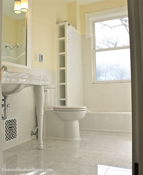 An inexpensive replacement tub may be narrower than the old tub. Solution to the large window IN the shower... Simple DIY ...