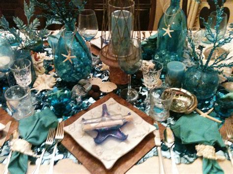 Under The Sea Beach Themed Dinner Party Might Be A Great Idea For My Sons Wedding Birthday