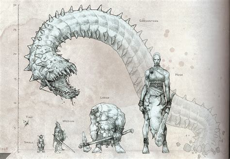 Dnd Size Comparison Chart This Allows Artists To Copy Reference Codes