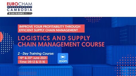 Logistics And Supply Chain Management Online Training Course Eurocham
