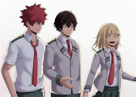 imágenes de my hero academia revelan cómo lucen toga y shigaraki como alumnos de la academia ua