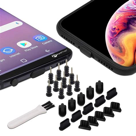 Universal Cell Phone Port Covers Set 25 Piece Portplugs