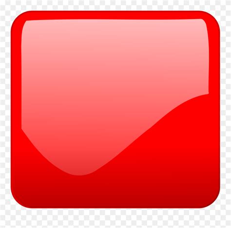 Red Square Button Icon Clipart 5650177 Pinclipart
