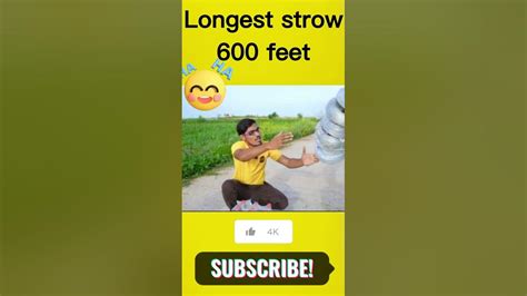 Longest Strow 600 Feet 😋😎 Viral Youtubeshorts Shortvideo Trending