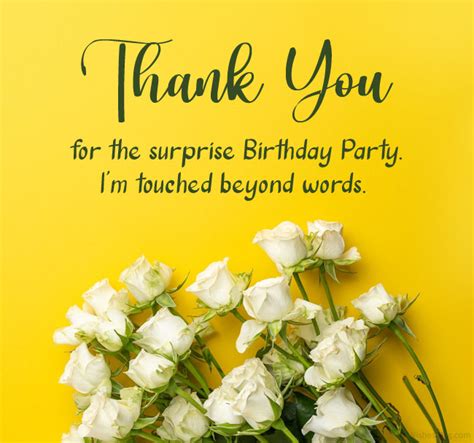 Thank You Messages For Birthday Surprise Wishesmsg