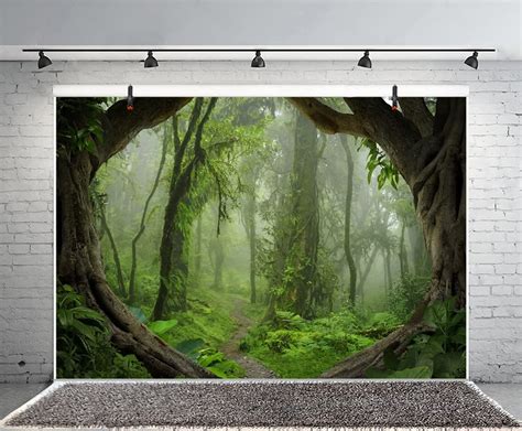 Buy Aofoto 5x3ft Forest Backdrop Tropical Jungle Rainforest Backdrops
