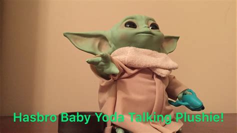 Hasbro The Child Aka Baby Yoda Talking Plush Review Youtube