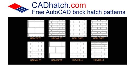 Free Autocad Brickwork Hatch Patterns
