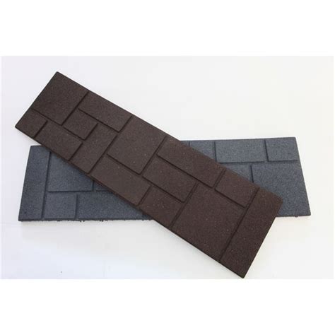 Q Solutions 10 In X 3 Ft Rubber Brickface Paver Lowes Canada Grey Or