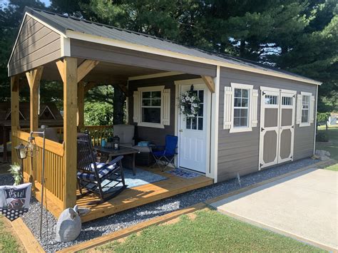 Check out this awesome Utility Playhouse! This large porch looks like a