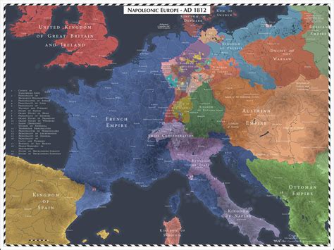 Napoleonic Europe 1812 By Cyowari On Deviantart