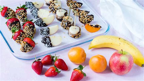 Dark Chocolate Covered Fruit Are A Fun Treat To Make With The Kiddos