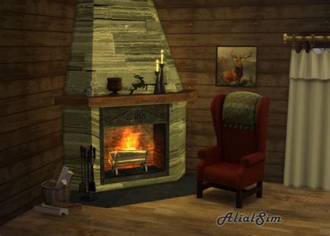 Sims 4 Modern Fireplace Fireplace World