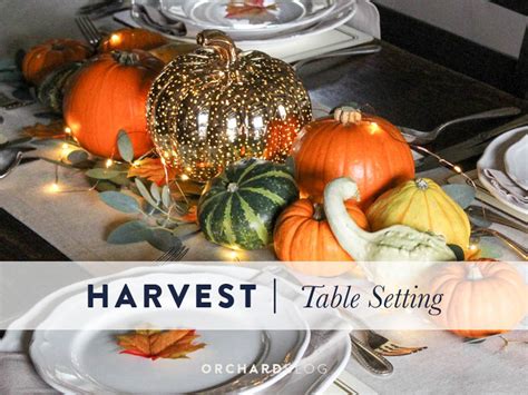 Orchard Blog Our Autumn Harvest Table Setting Orchard Blog