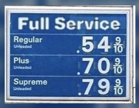 A Gas Station Sign Is Shown In This Image