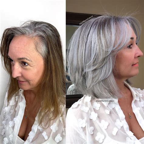 Transitioning To Gray Hair NEW Ways To Go Gray In Hadviser Gray Hair Highlights