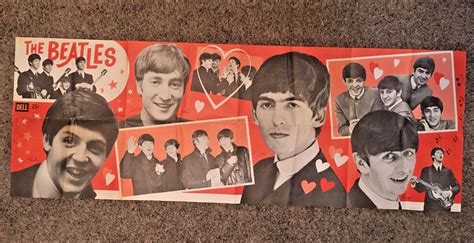 Vintage Beatles Valentines Day Pin Up