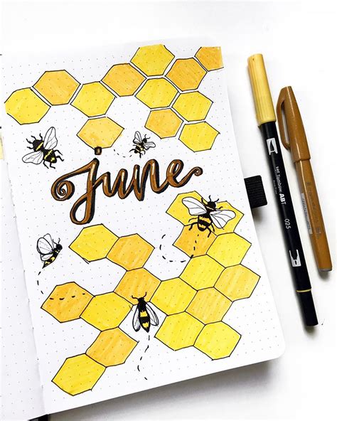 31 Sweet Bee Themed Bullet Journal Spreads Beautiful Dawn Designs In