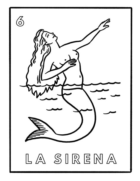 Mexican Lotería Coloring Pages Etsy