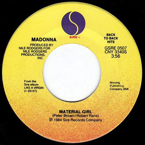 Madonna Material Girl Angel Vinyl Discogs