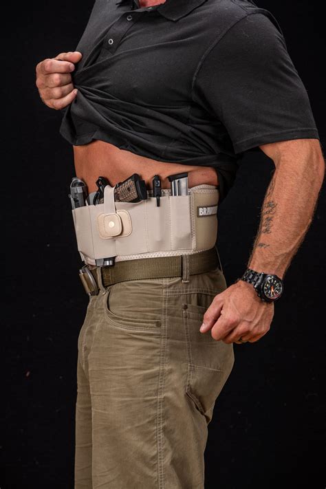 Tactical Belly Band Holster Concealed Carry Pistol Hidden Gun Belt